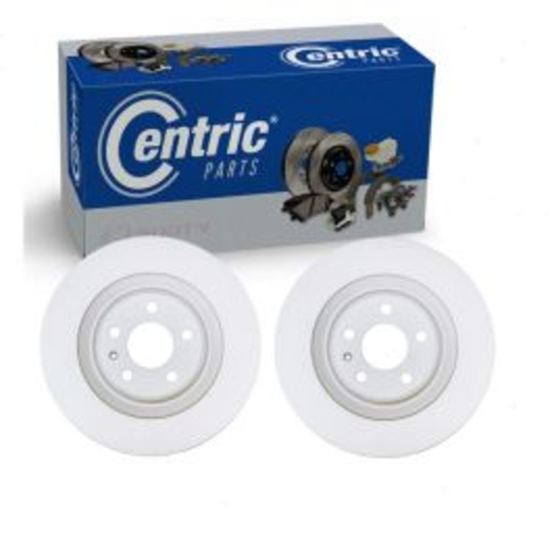 2 pc Centric GCX Rear Disc Brake Rotors for 2017-2023 Audi A4 allroad
