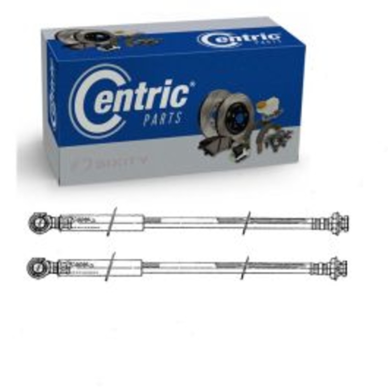 2 pc Centric Premium Front Brake Hydraulic Hoses for 1979-1987 Chevrolet El Camino