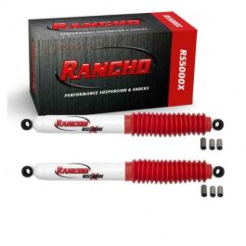 2 pc Rancho RS5000X Front Shock Absorbers for 1966-1968 Jeep CJ6A