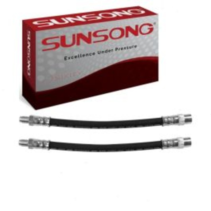 2 pc Sunsong Rear Outer Brake Hydraulic Hoses for 1988-1995 BMW 750iL