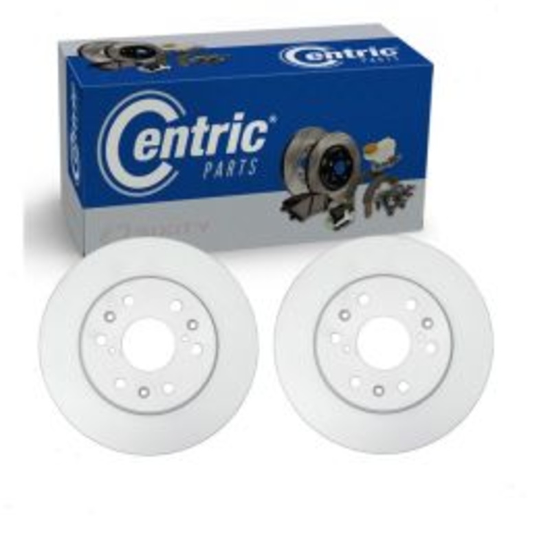 2 pc Centric GCX Front Disc Brake Rotors for 2010-2017 Chevrolet Cheyenne