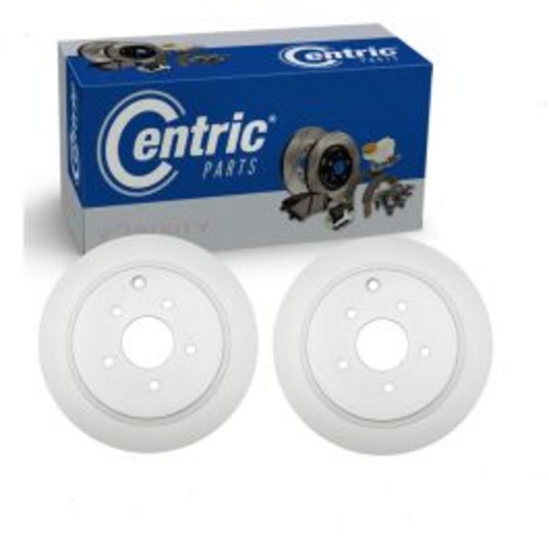 2 pc Centric GCX Rear Disc Brake Rotors for 2014-2018 INFINITI QX70 3.7L V6