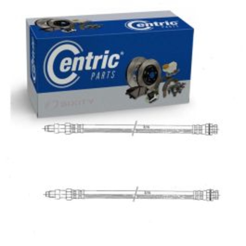 2 pc Centric Premium Front Brake Hydraulic Hoses for 1969-1974 Plymouth Fury I