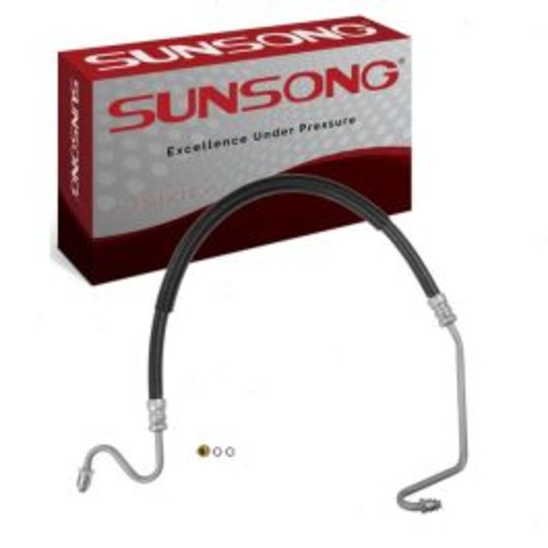 Sunsong Hydroboost To Gear Power Steering Pressure Line Hose for 1989-1991 Chevrolet R3500