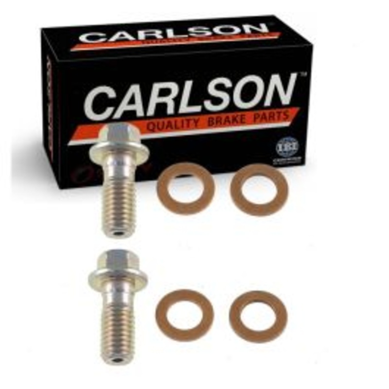 2 pc Carlson Front Brake Hydraulic Banjo Bolts for 2017-2022 Chevrolet Bolt EV