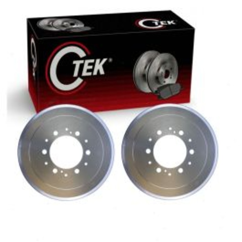 2 pc Centric CTEK Rear Brake Drums for 2018-2020 Toyota Hiace