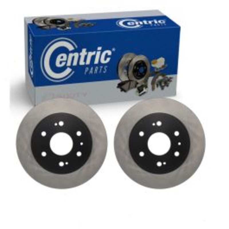 2 pc Centric Premium Front Disc Brake Rotors for 2007-2020 Cadillac Escalade ESV