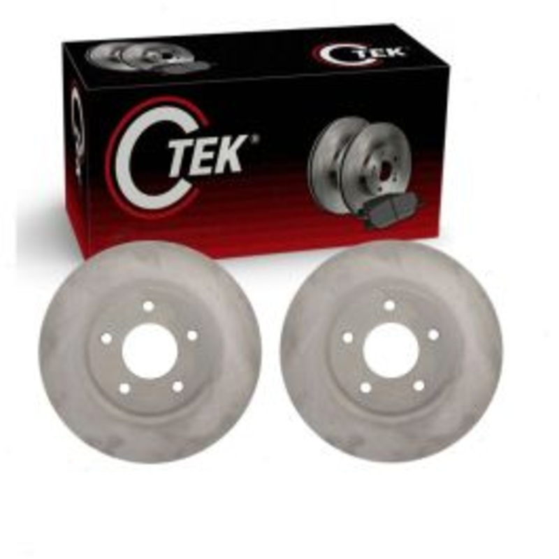 2 pc Centric CTEK Front Disc Brake Rotors for 2011-2018 Mitsubishi RVR