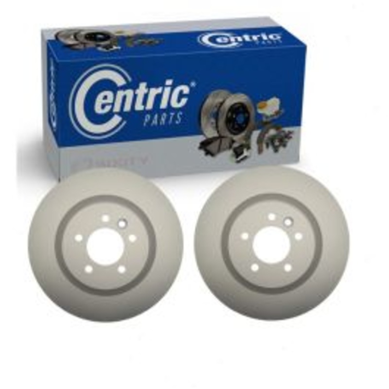 2 pc Centric GCX Front Disc Brake Rotors for 2006-2017 Land Rover Range Rover Sport