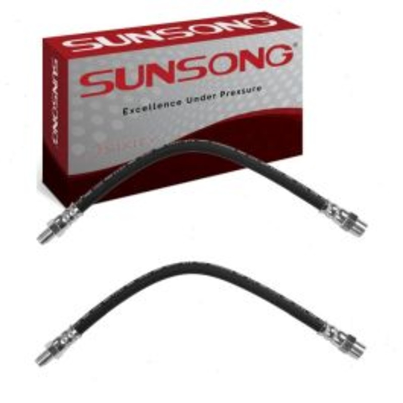 2 pc Sunsong Rear Brake Hydraulic Hoses for 1994-1995 Mercedes-Benz S420