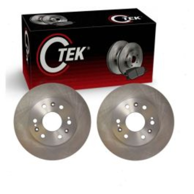 2 pc Centric CTEK Front Disc Brake Rotors for 2007-2020 Chevrolet Tahoe