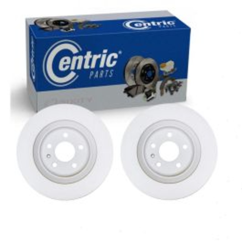 2 pc Centric GCX Rear Disc Brake Rotors for 2013-2018 Audi A8 Quattro