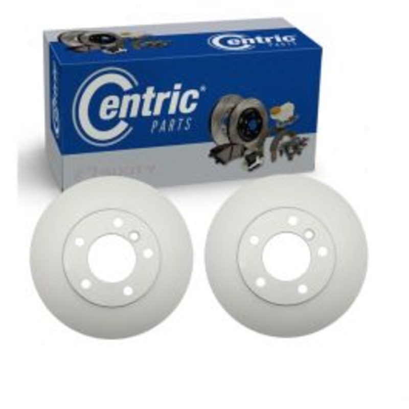 2 pc Centric GCX Front Disc Brake Rotors for 2009-2013 BMW 125i