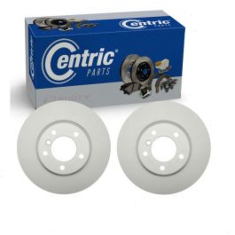 2 pc Centric GCX Front Disc Brake Rotors for 2009-2010 BMW 528i xDrive