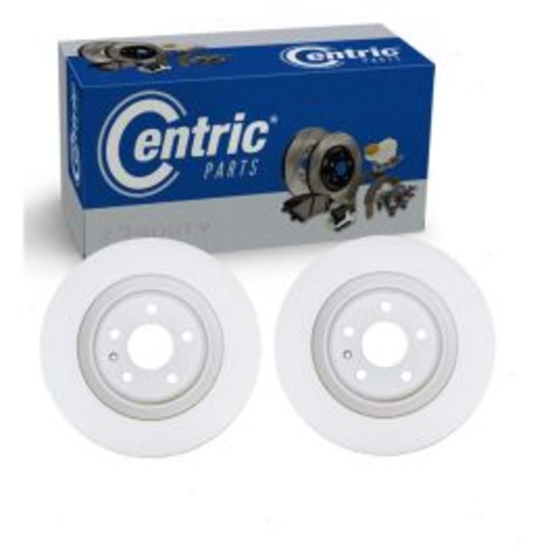 2 pc Centric GCX Rear Disc Brake Rotors for 2016-2017 Audi A7