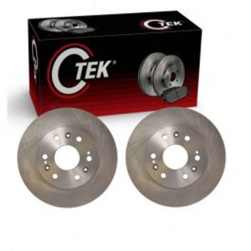 2 pc Centric CTEK Front Disc Brake Rotors for 2010-2017 Chevrolet Cheyenne