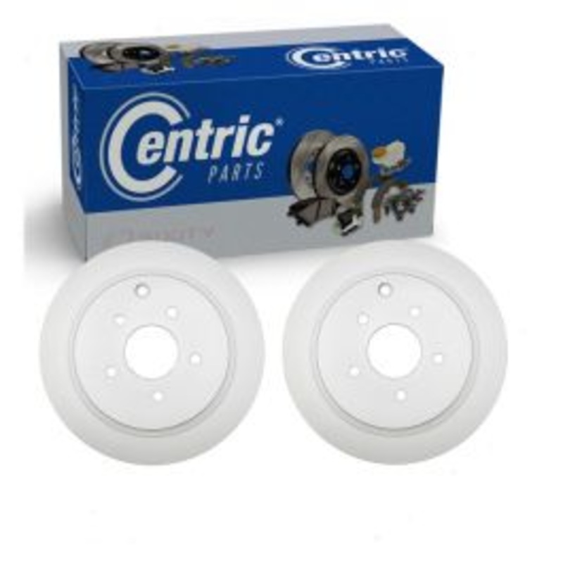 2 pc Centric GCX Rear Disc Brake Rotors for 2011-2013 INFINITI M56