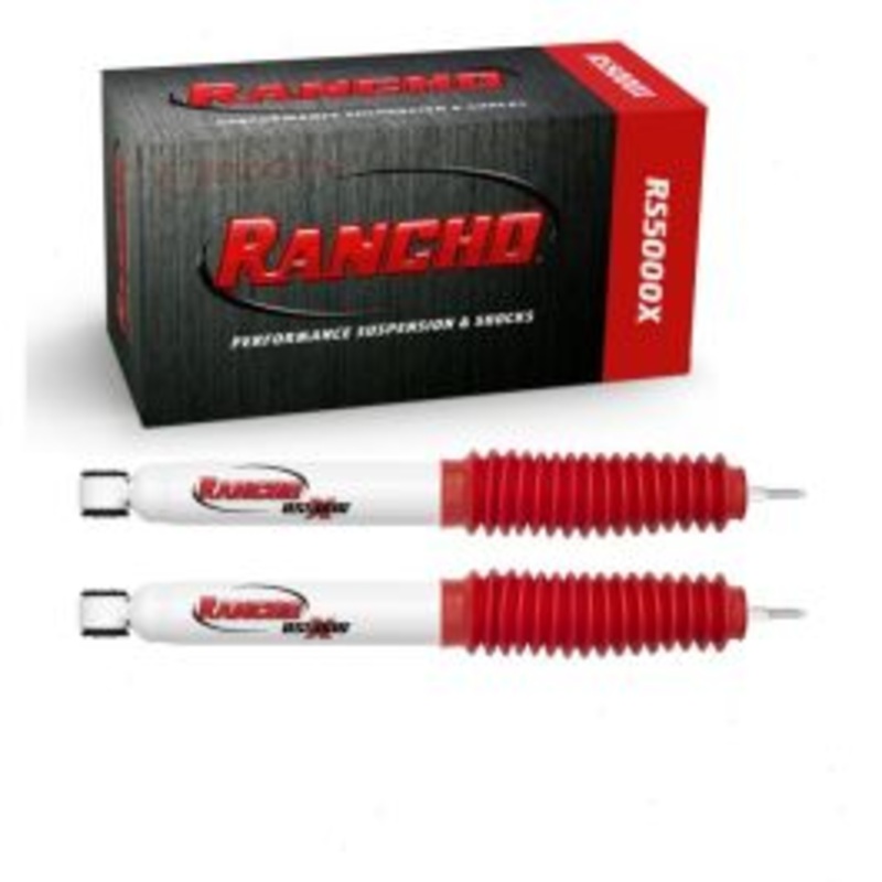 2 pc Rancho RS5000X Front Shock Absorbers for 1992-1999 GMC Yukon