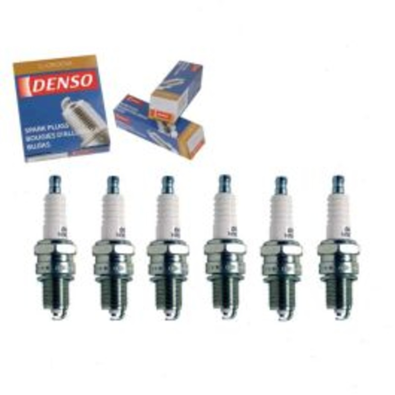 6 pc DENSO Standard U-Groove Spark Plugs for 1983-1984 BMW 533i 3.2L L6