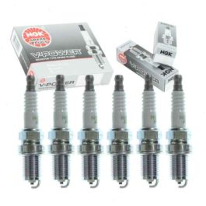 6 pc NGK V-Power Spark Plugs for 1987-1988 Sterling 825 2.5L V6