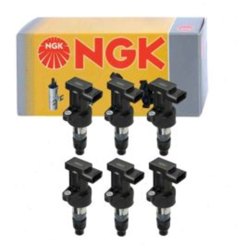 6 pc NGK Ignition Coils for 2003-2008 Jaguar S-Type 3.0L V6