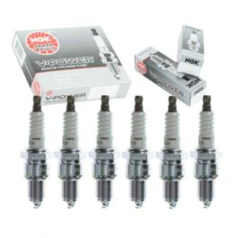 6 pc NGK V-Power Spark Plugs for 1964-1969 Pontiac Tempest 3.5L 3.8L 4.1L L6