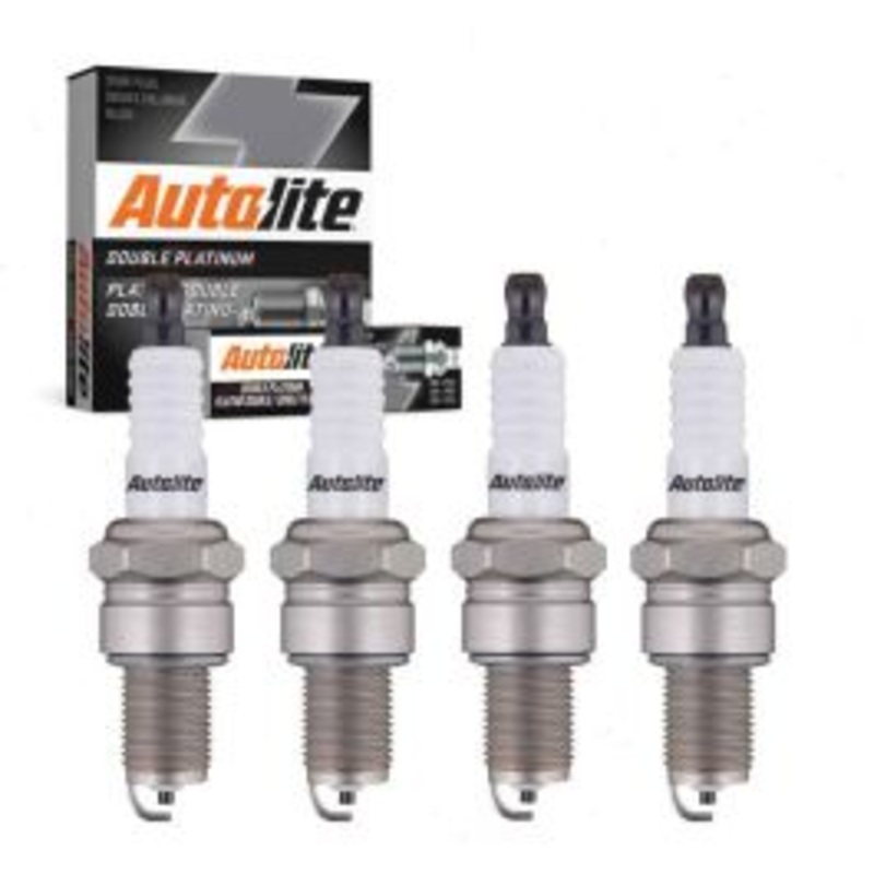 4 pc Autolite Double Platinum Spark Plug for 1984-1987 Honda Prelude 1.8L L4