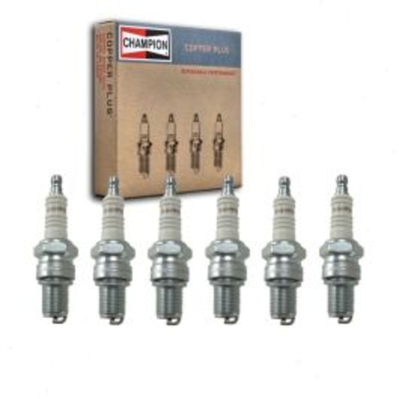 6 pc Champion Copper Plus Spark Plugs for 1962-1968 Alfa Romeo 2600 2.6L L6