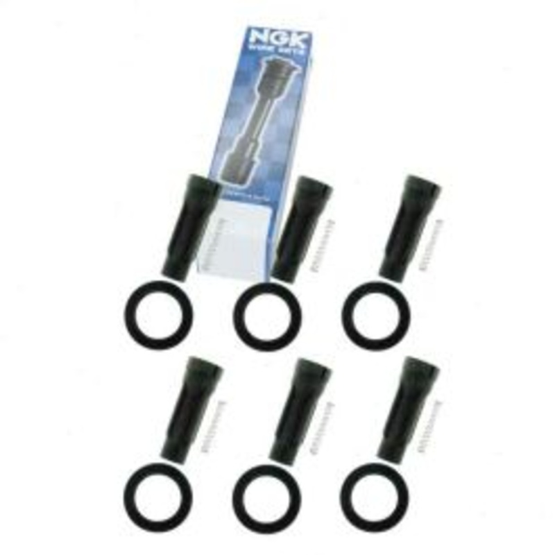 6 pc NGK Ignition Coil Boots for 2010-2014 Lexus RX450h 3.5L V6