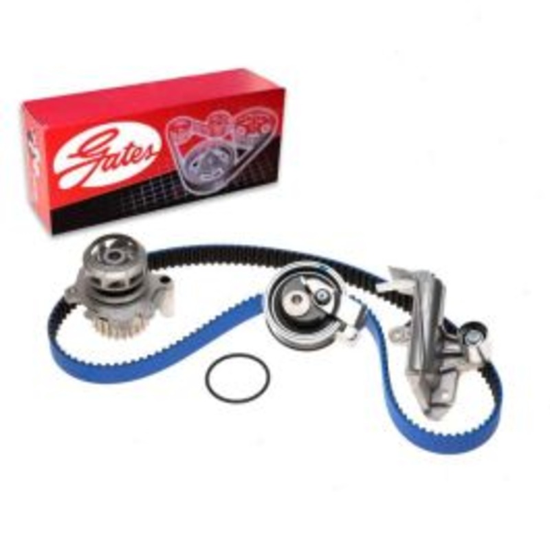 Gates RPM Timing Belt Kit w Water Pump for 1999-2006 Audi A4 1.8L L4