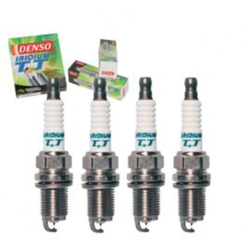 4 pc DENSO Iridium TT Spark Plugs for 1989 Isuzu I-Mark 1.6L L4