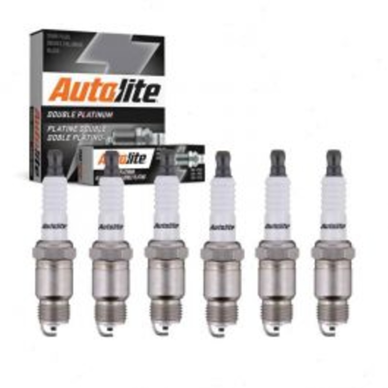 6 pc Autolite Double Platinum Spark Plug for 1985-1988 Chevrolet G30 4.3L V6