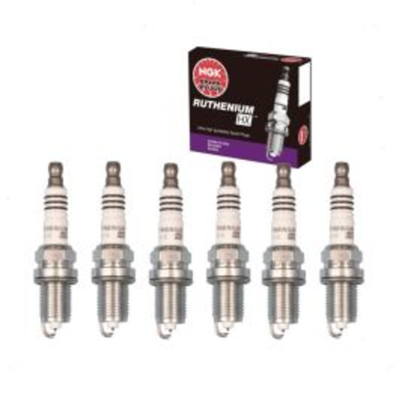 6 pc NGK Ruthenium HX Spark Plugs for 2009-2012 Jeep Liberty 3.7L V6