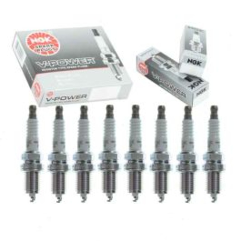 8 pc NGK V-Power Spark Plugs for 1986 Cadillac Fleetwood 5.0L V8