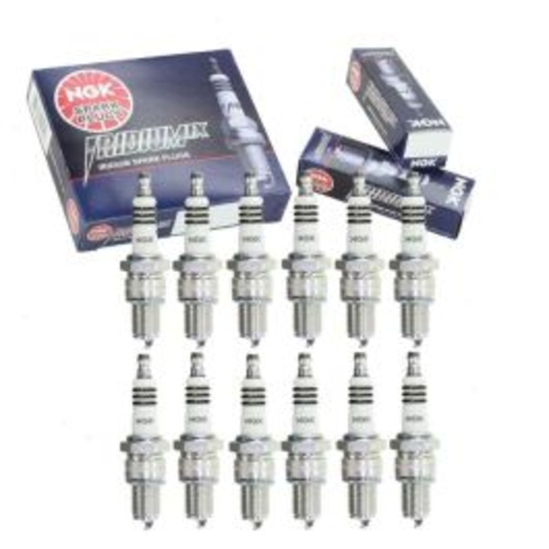 12 pc NGK Iridium IX Spark Plugs for 1966-1972 Lamborghini Miura 3.9L 4.0L V12
