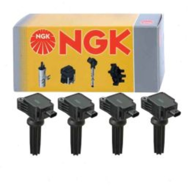 4 pc NGK Ignition Coils for 2015-2019 Ford Mustang 2.3L L4