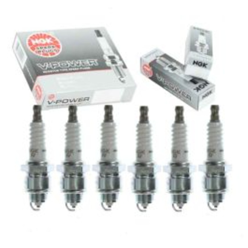 6 pc NGK V-Power Spark Plugs for 1969 International M1400 3.9L L6