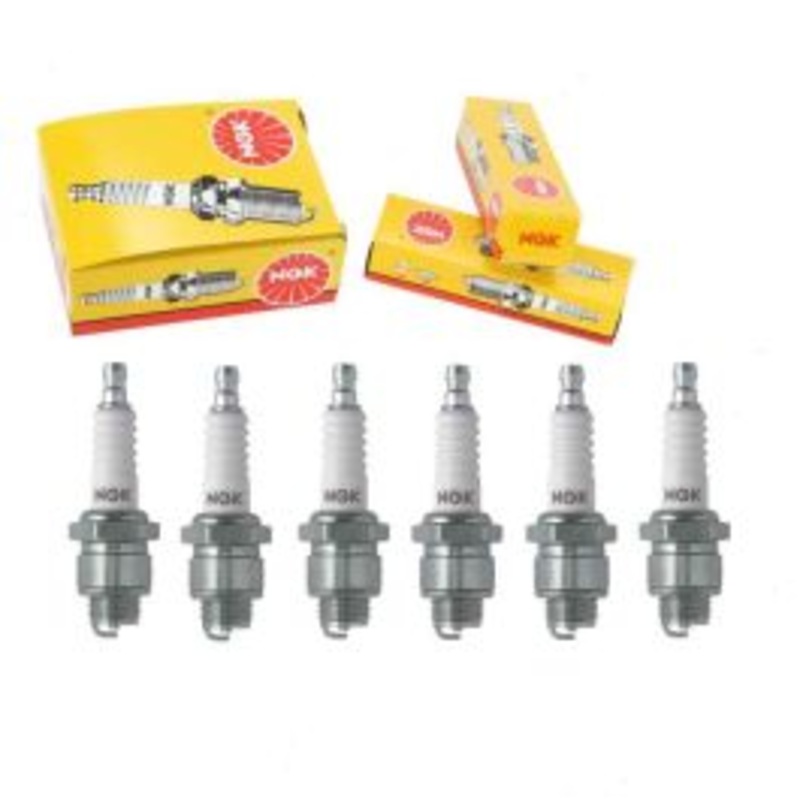 6 pc NGK Standard Spark Plugs for 1950-1954 Pontiac Chieftain 3.9L L6