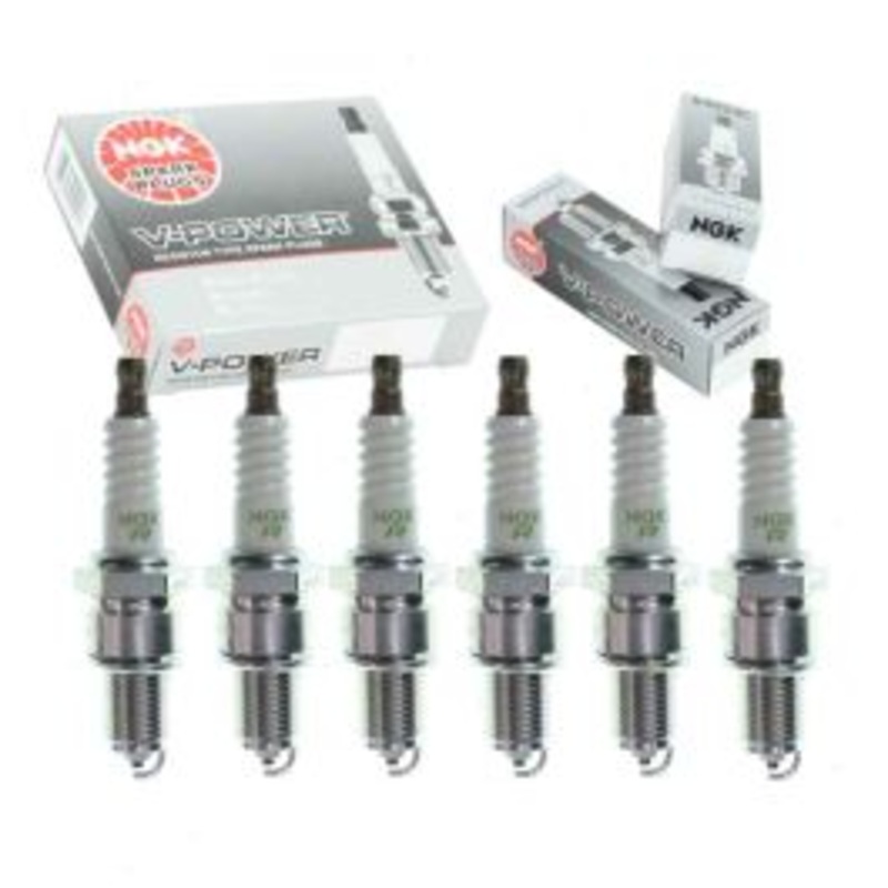 6 pc NGK V-Power Spark Plugs for 1958-1961 Jaguar XK150 3.8L L6