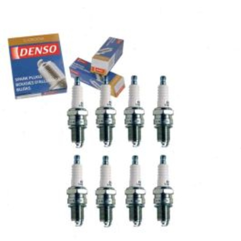 8 pc DENSO Standard U-Groove Spark Plugs for 1972-1973 Jeep Jeepster 5.0L V8