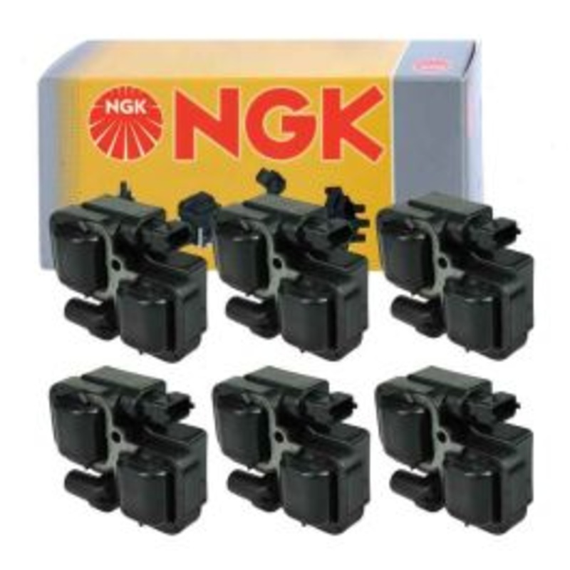 6 pc NGK Ignition Coils for 1998-2005 Mercedes-Benz CLK320 3.2L V6
