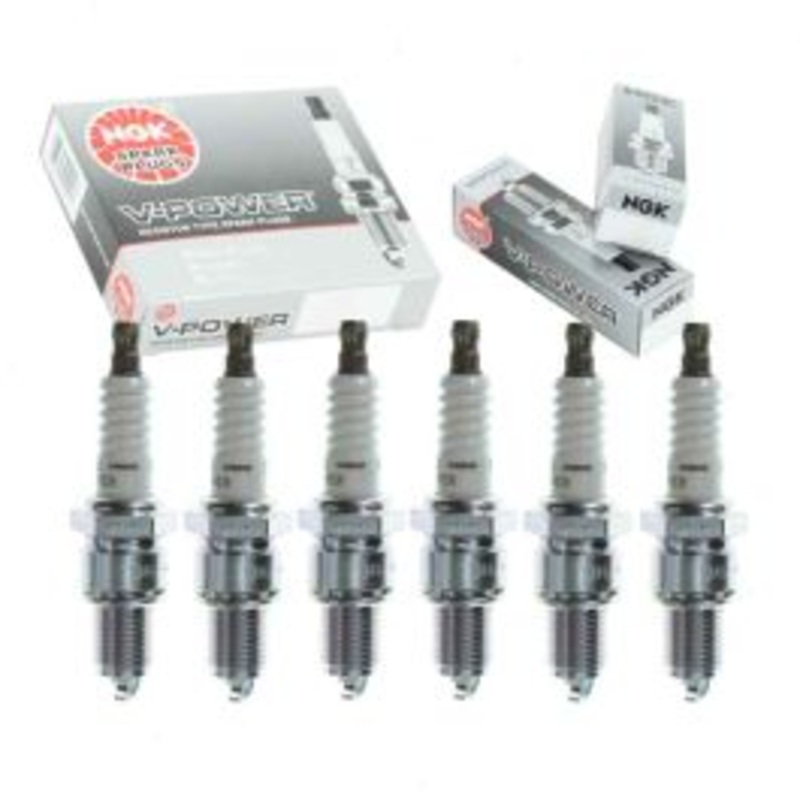 6 pc NGK V-Power Spark Plugs for 1965-1968 Dodge P100 2.8L 3.7L L6