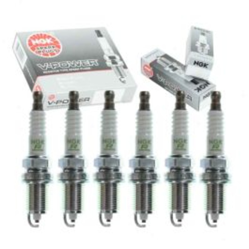6 pc NGK V-Power Spark Plugs for 1990-1995 Mazda MPV 3.0L V6
