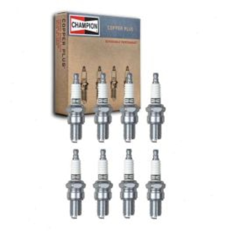 8 pc Champion Copper Plus Spark Plugs for 1966 Fargo D210 Pickup 5.2L V8