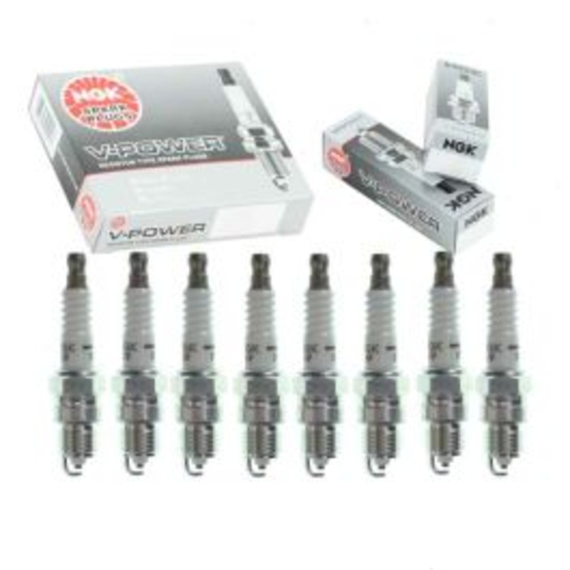 8 pc NGK V-Power Spark Plugs for 1986 Pontiac Bonneville 5.0L V8