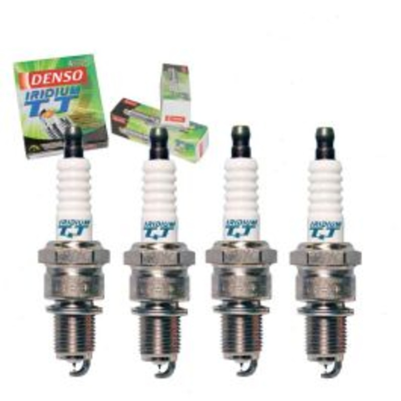 4 pc DENSO Iridium TT Spark Plugs for 1985-1991 Subaru XT 1.8L H4