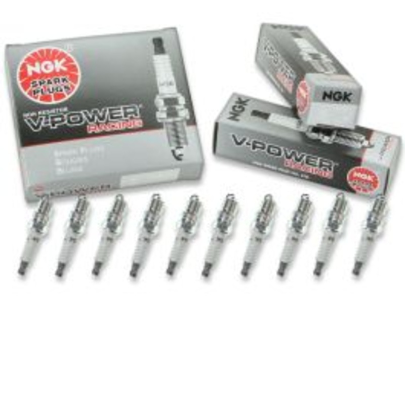 10 pc NGK V-Power Racing 4449 R5674-6 Spark Plugs
