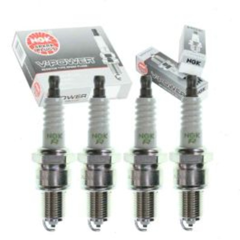 4 pc NGK V-Power Spark Plugs for 1972-1980 Subaru GL 1.3L 1.4L 1.6L H4