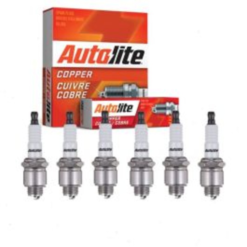 6 pc Autolite Copper Core Spark Plugs for 1941 Hudson Commodore Series 14 3.5L L6