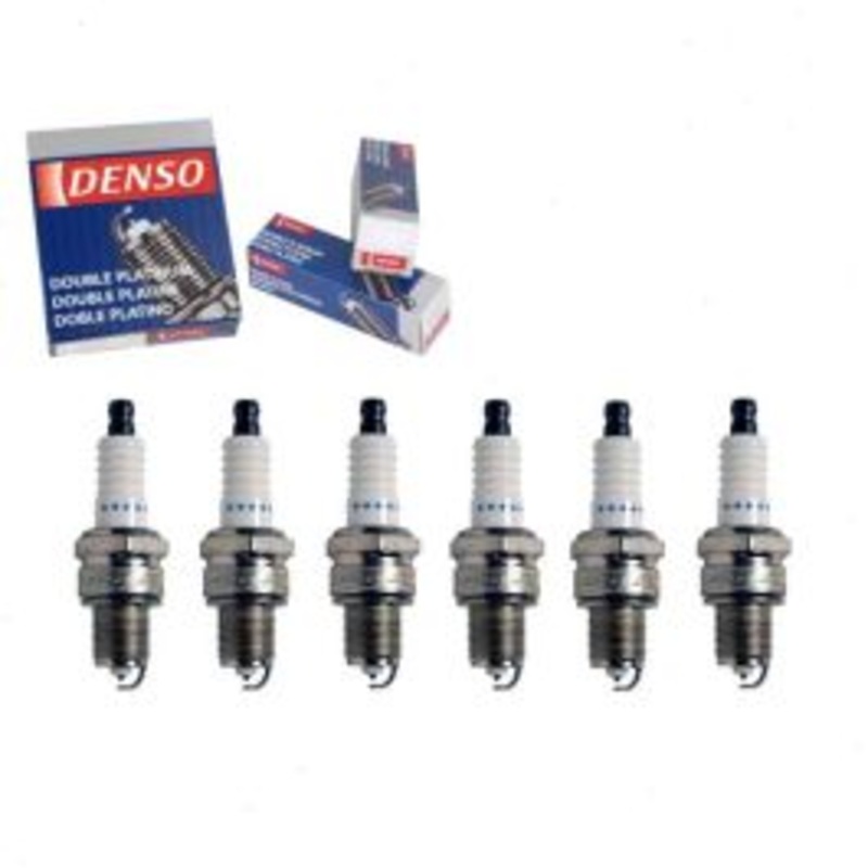 6 pc DENSO Double Platinum Spark Plugs for 1989-1990 Mitsubishi Sigma 3.0L V6